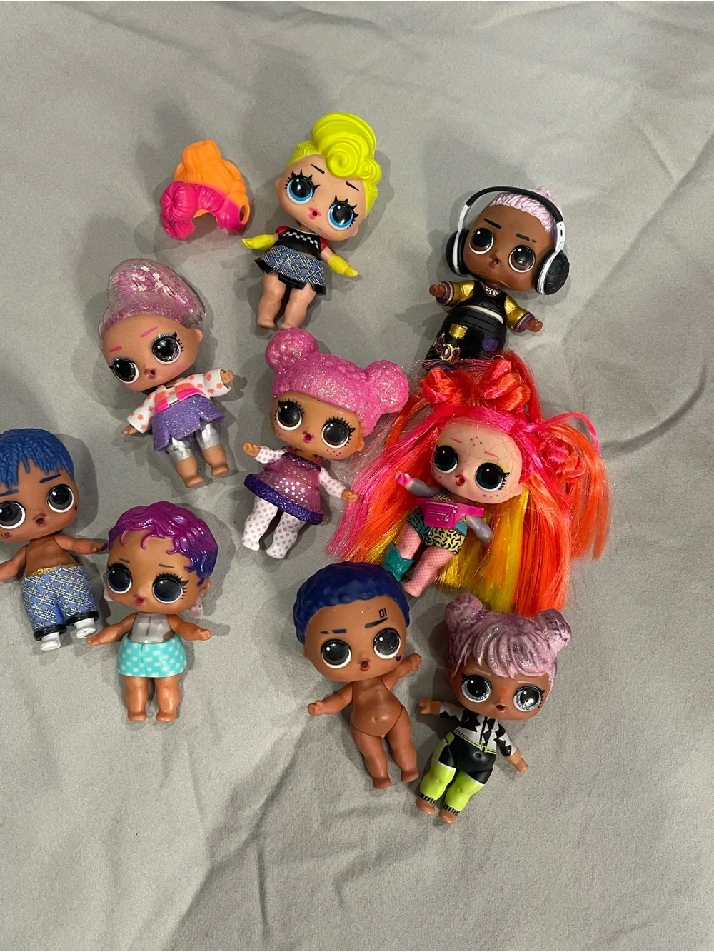 L.O.L. Surprise! Neon Hair Doll with Pink, Orange & Yellow Hair